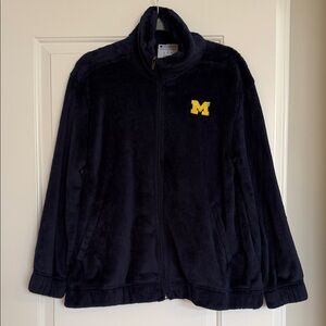 Champion Kids Navy Plush Full-Zip Jacket with Yellow 'M' Patch